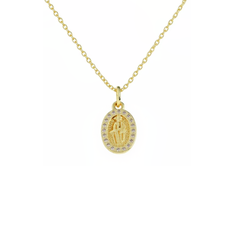 Colar Oval Cristo