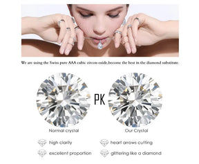SUNSLL Sacred Red Heart Cross Cubic Zircon Pendants Necklaces Luxury Women Gold Plated Romantic Love Anniversary Jewelry Gifts