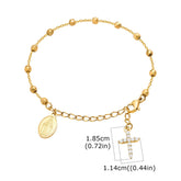Pulseira Rosário Com Cruz de Zircônia